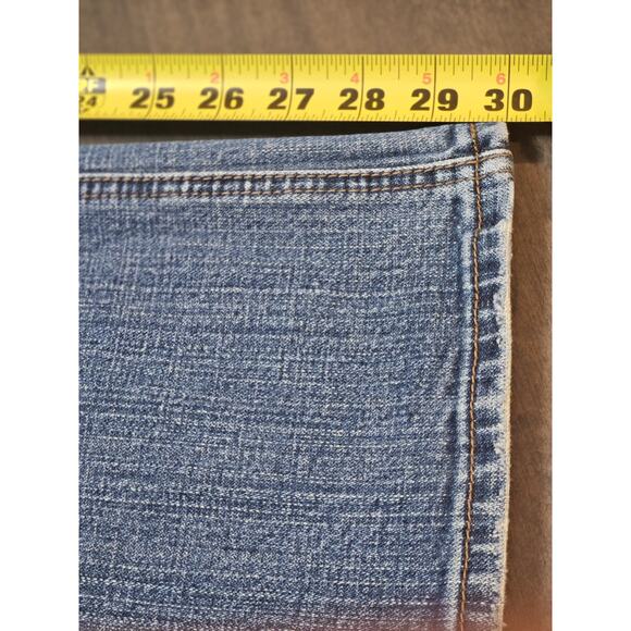 Levi's 526 Jeans Women's Size 12 Blue Slender Boot Cut Mid Rise Double Button - Picture 8 of 9